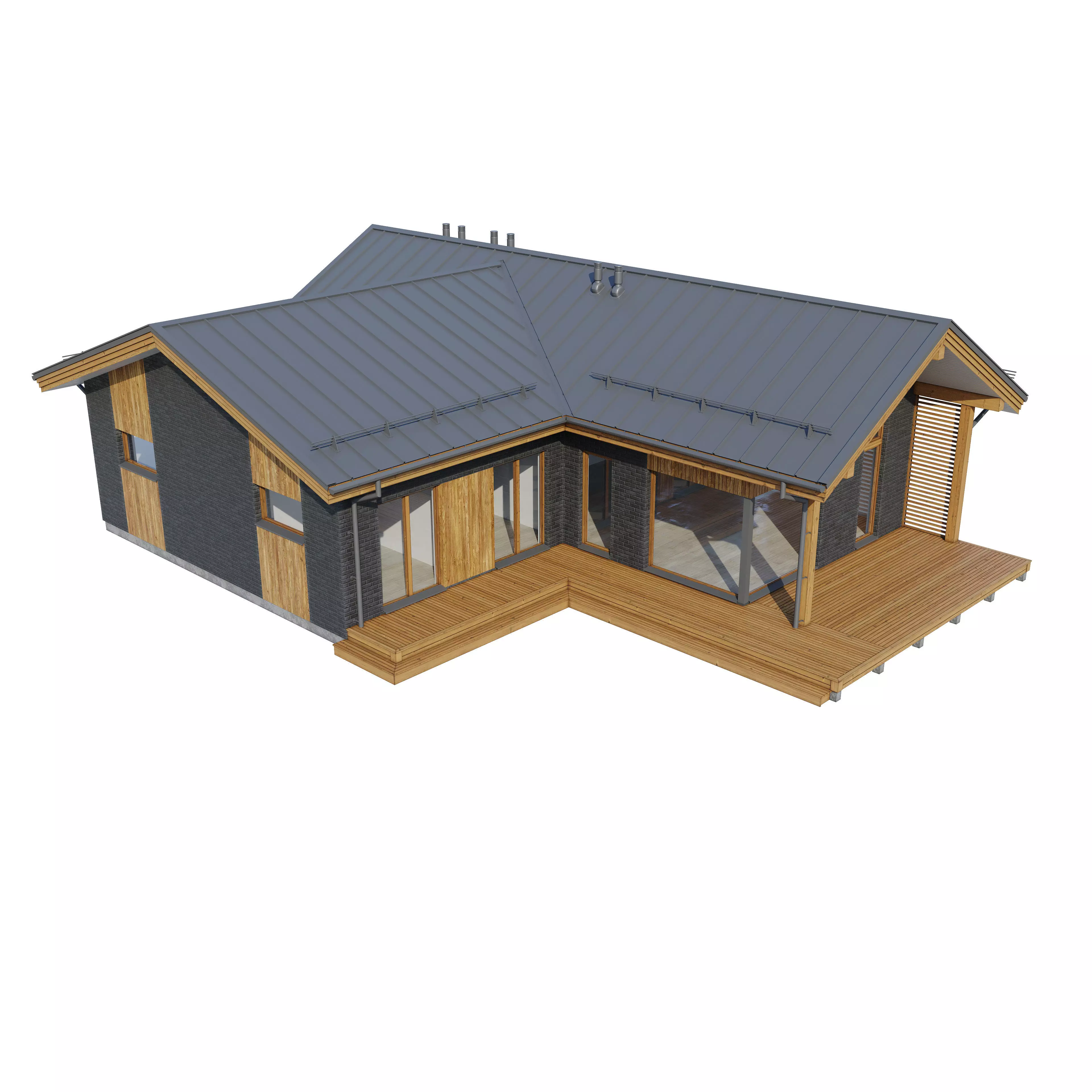 Alpine house Ansi 3D model_15