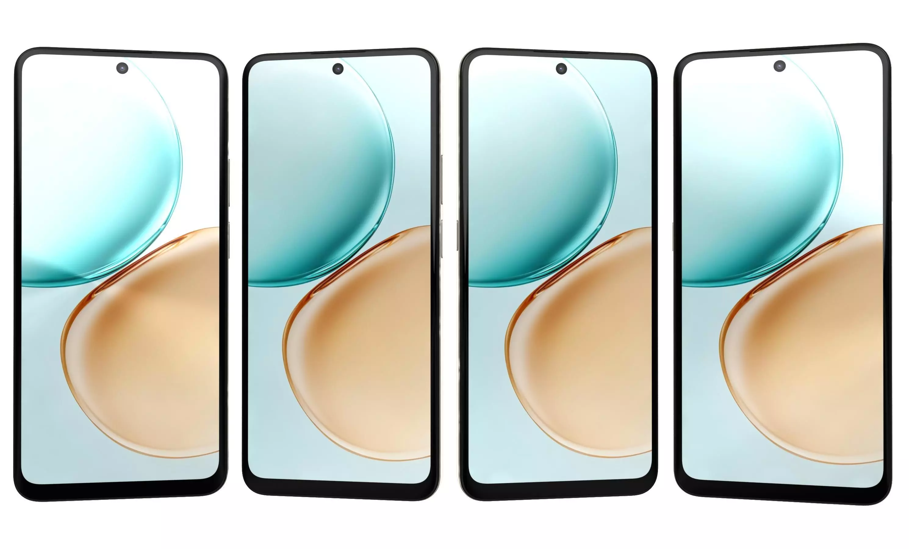 Honor 400 Smart 4G Black And Gold 3D model_21