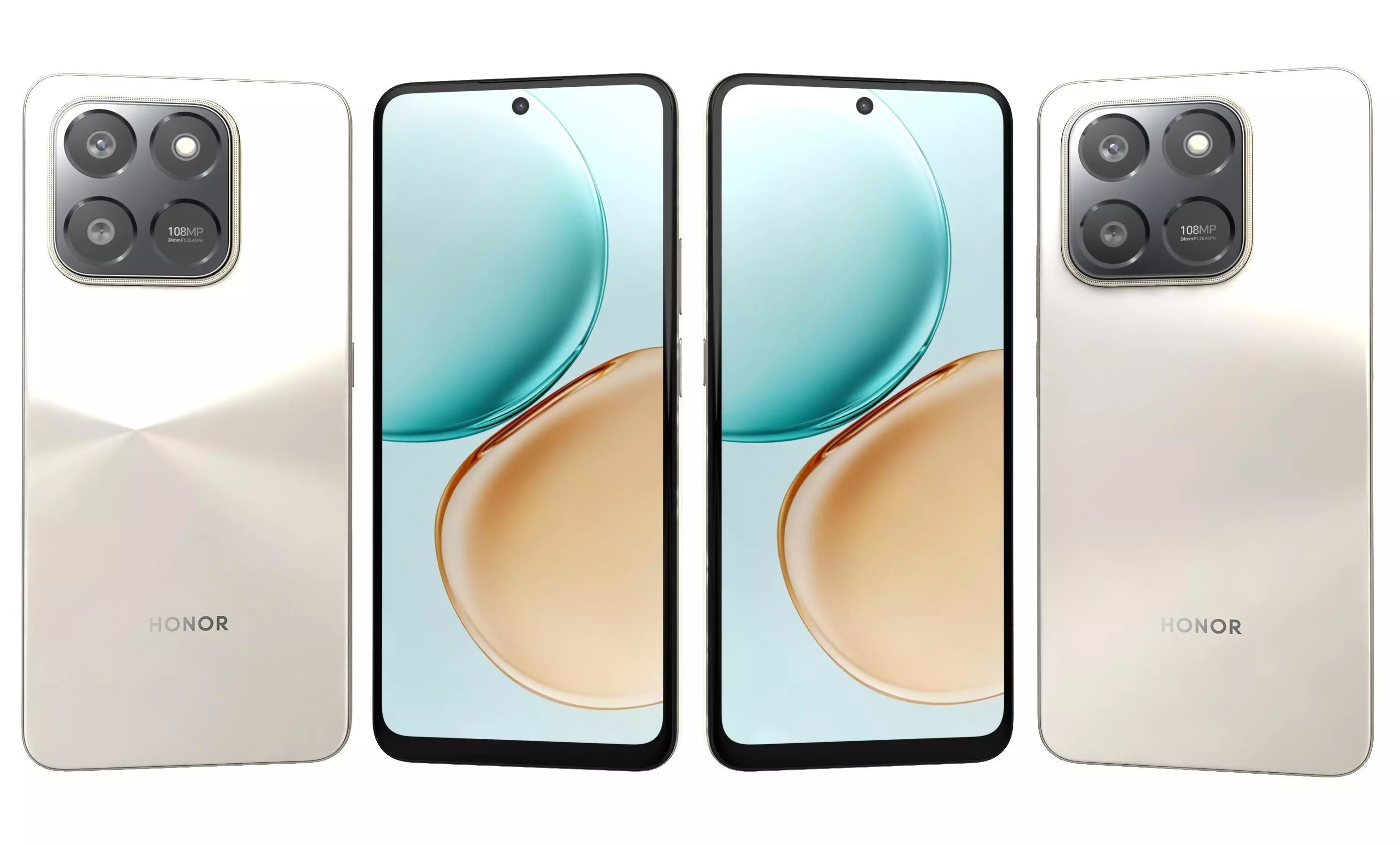 Honor 400 Smart 4G Black And Gold 3D model_20