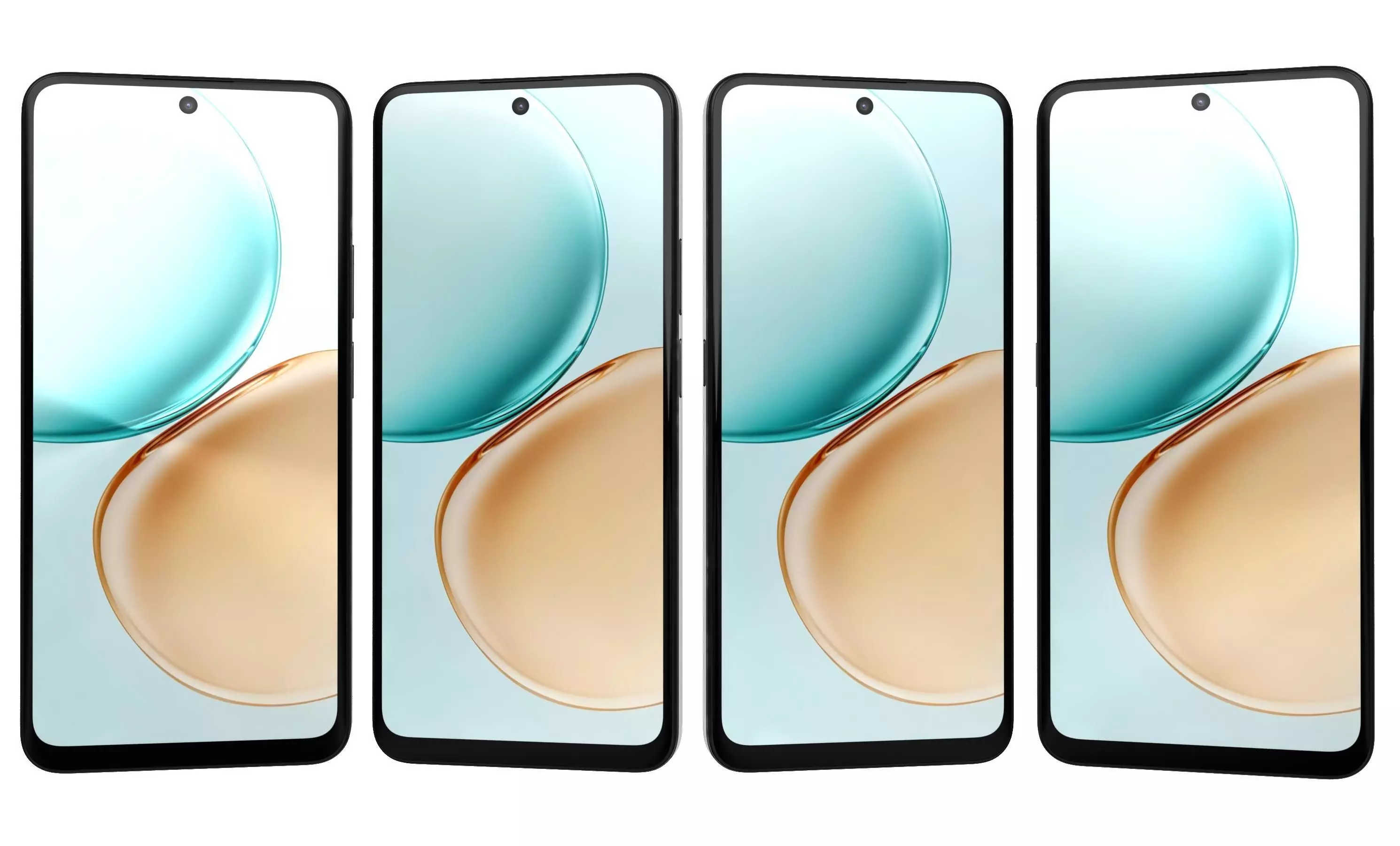 Honor 400 Smart 4G Black And Gold 3D model_4