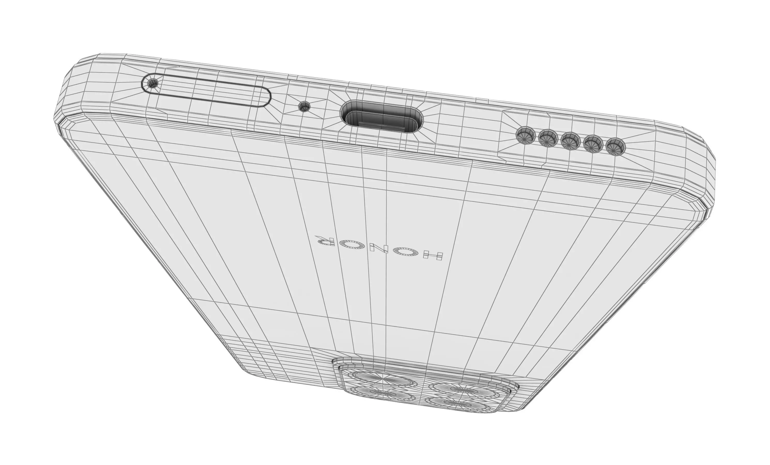 Honor 400 Smart 4G Black And Gold 3D model_10