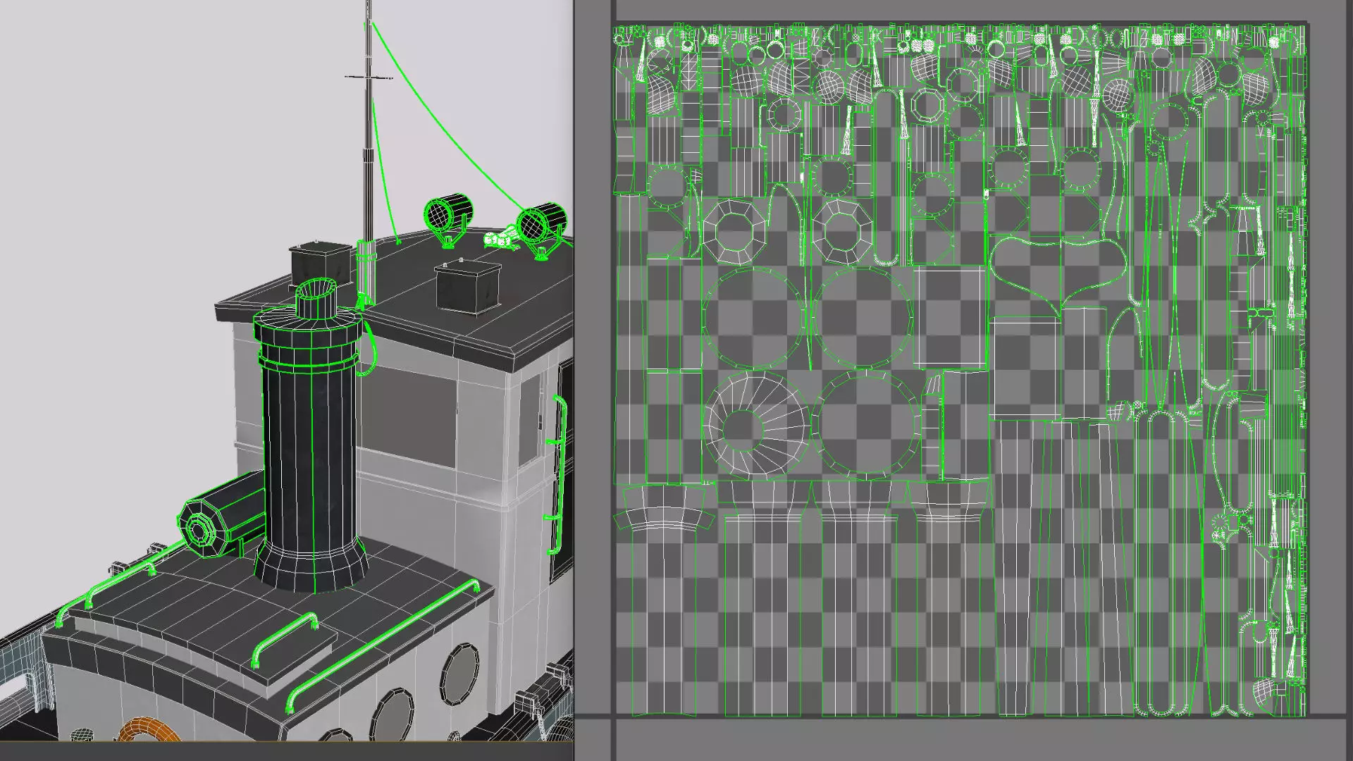 Tug boat harbour edition 3D model_13