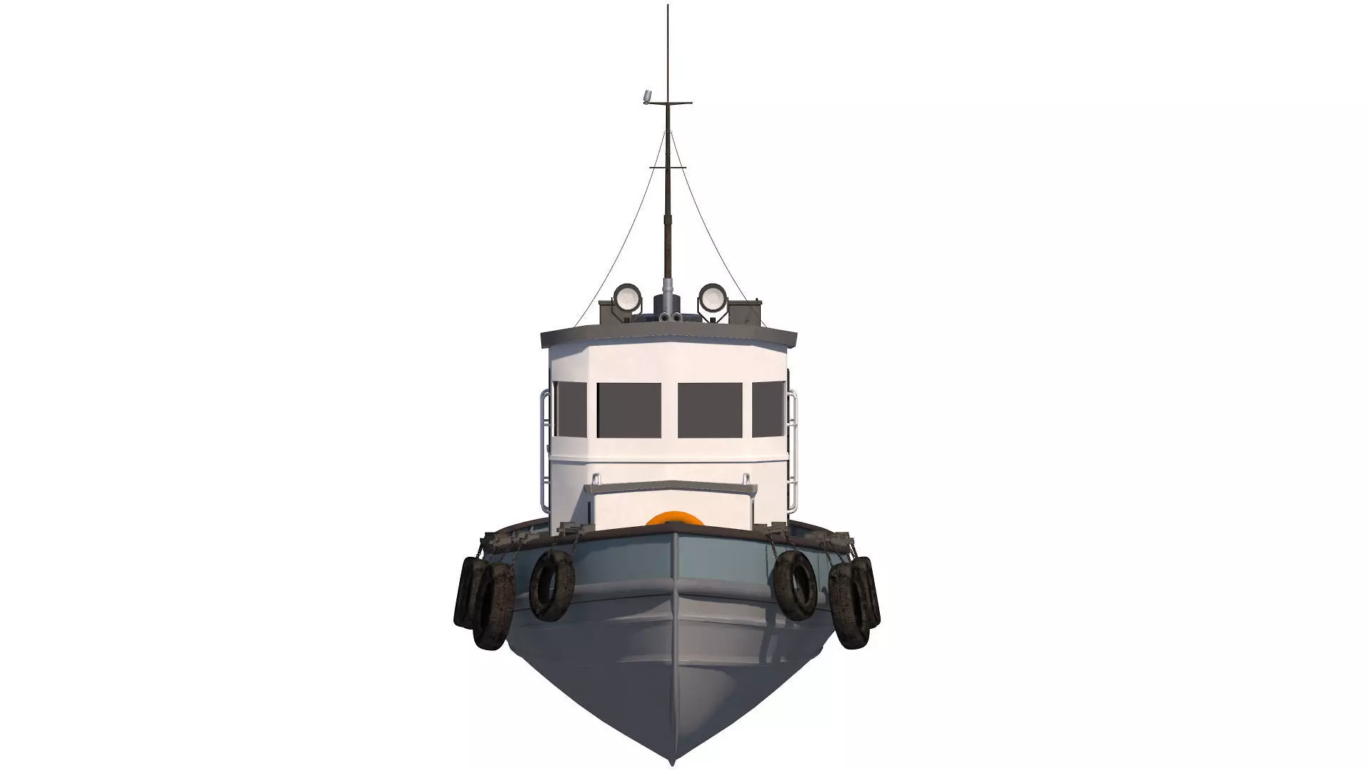 Tug boat harbour edition 3D model_10