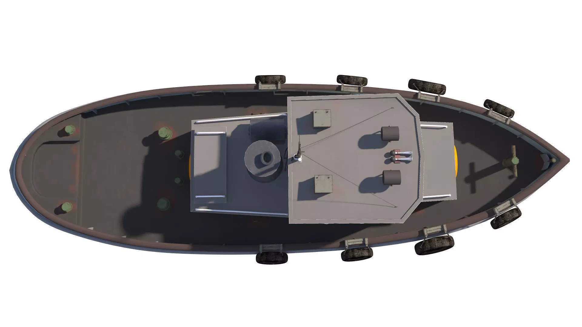 Tug boat harbour edition 3D model_9