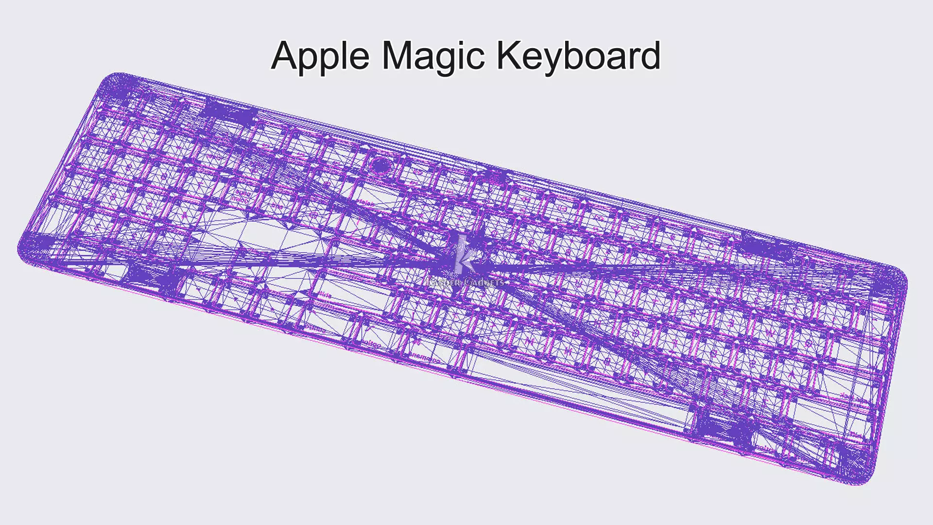 Apple Magic Keyboard with Touch ID and Numeric Keypad for Mac 3D print model_12