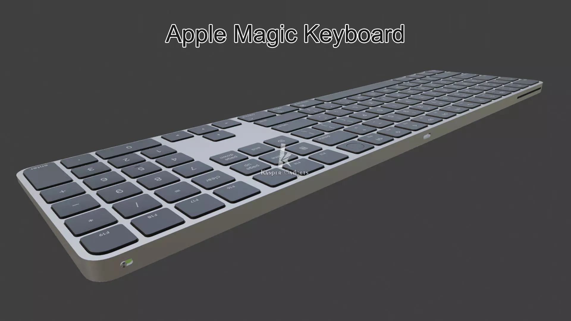 Apple Magic Keyboard with Touch ID and Numeric Keypad for Mac 3D print model_4