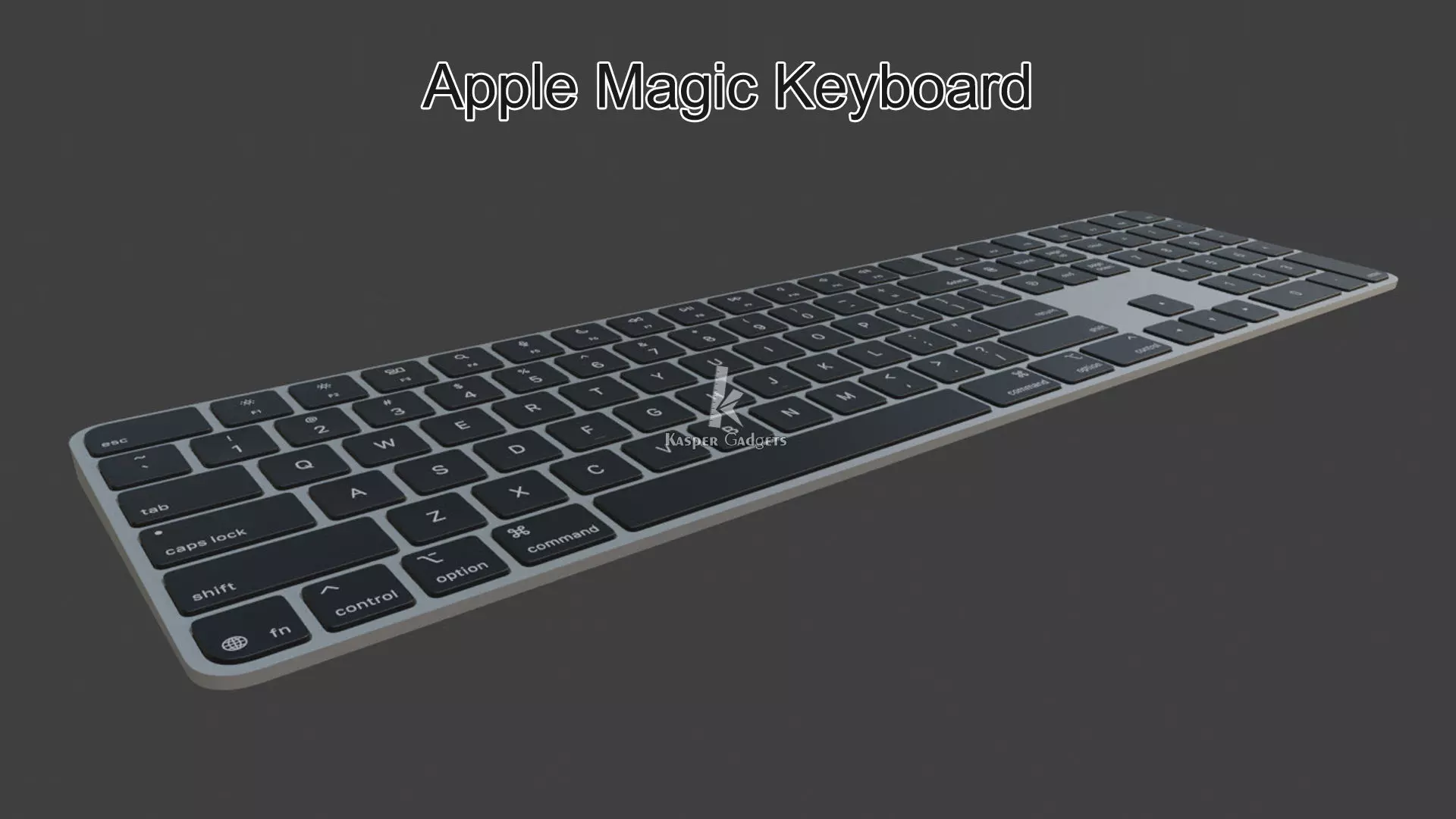 Apple Magic Keyboard with Touch ID and Numeric Keypad for Mac 3D print model_2