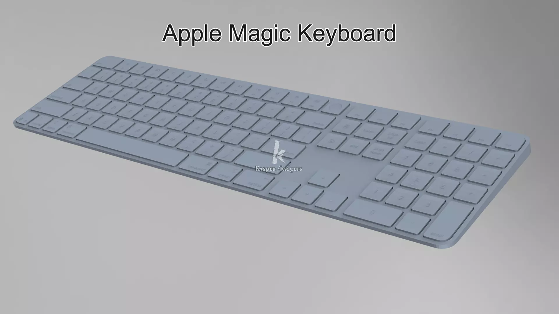 Apple Magic Keyboard with Touch ID and Numeric Keypad for Mac 3D print model_7