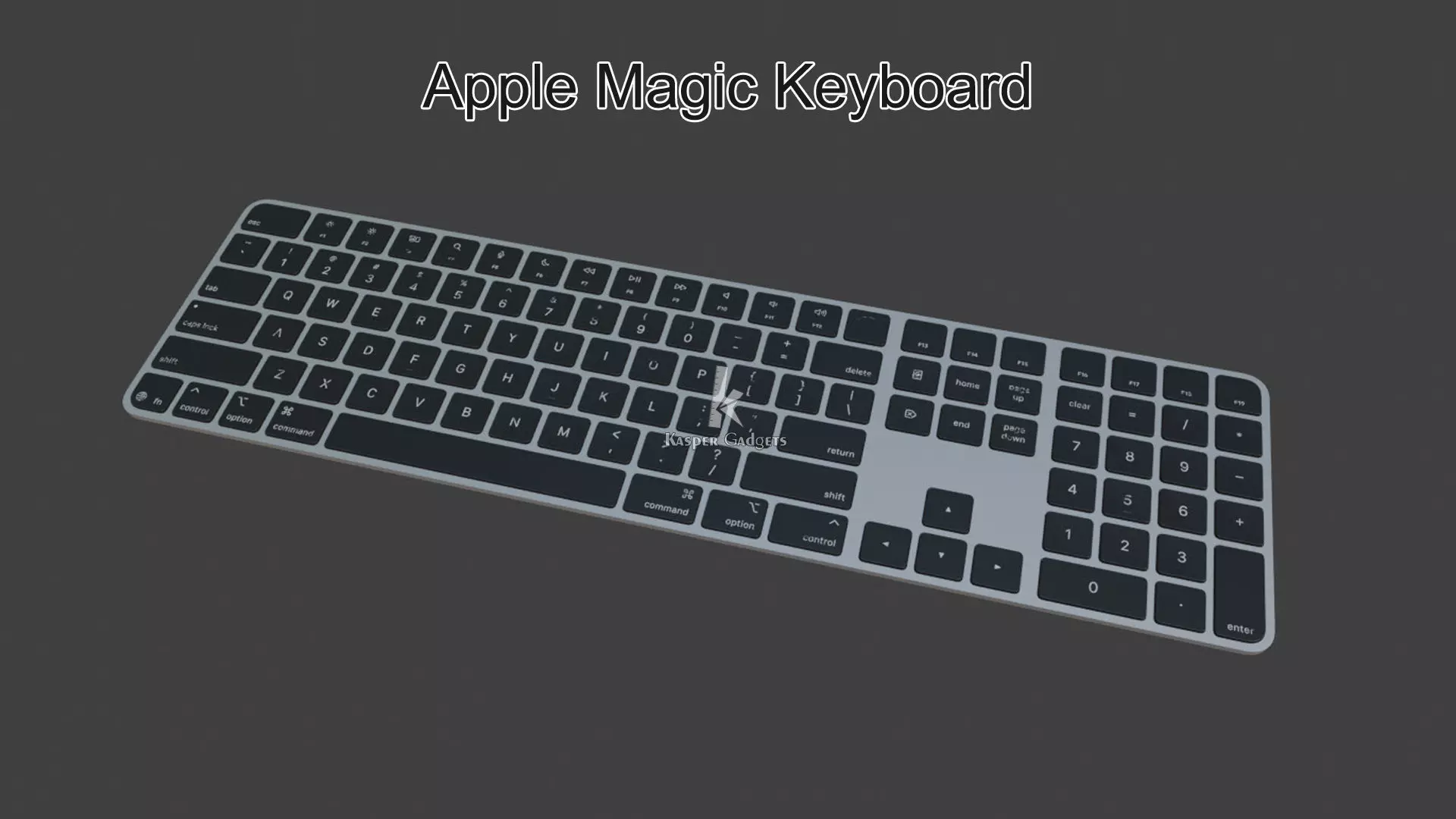 Apple Magic Keyboard with Touch ID and Numeric Keypad for Mac 3D print model_1
