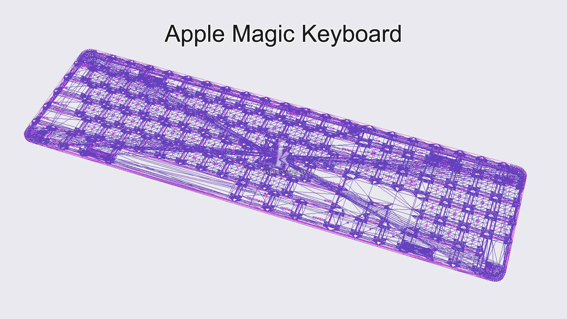 Apple Magic Keyboard with Touch ID and Numeric Keypad for Mac 3D print model_11
