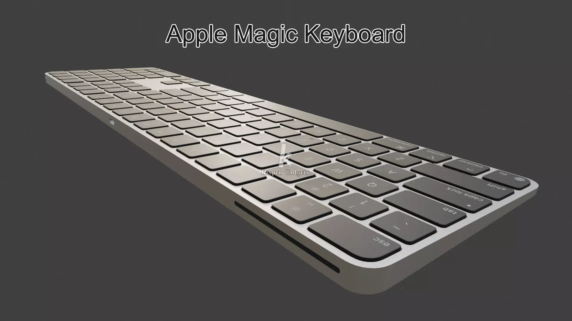 Apple Magic Keyboard with Touch ID and Numeric Keypad for Mac 3D print model_3