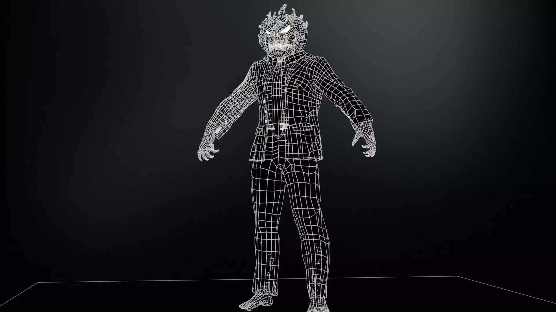 HallowMonster3 Low-poly 3D model_15