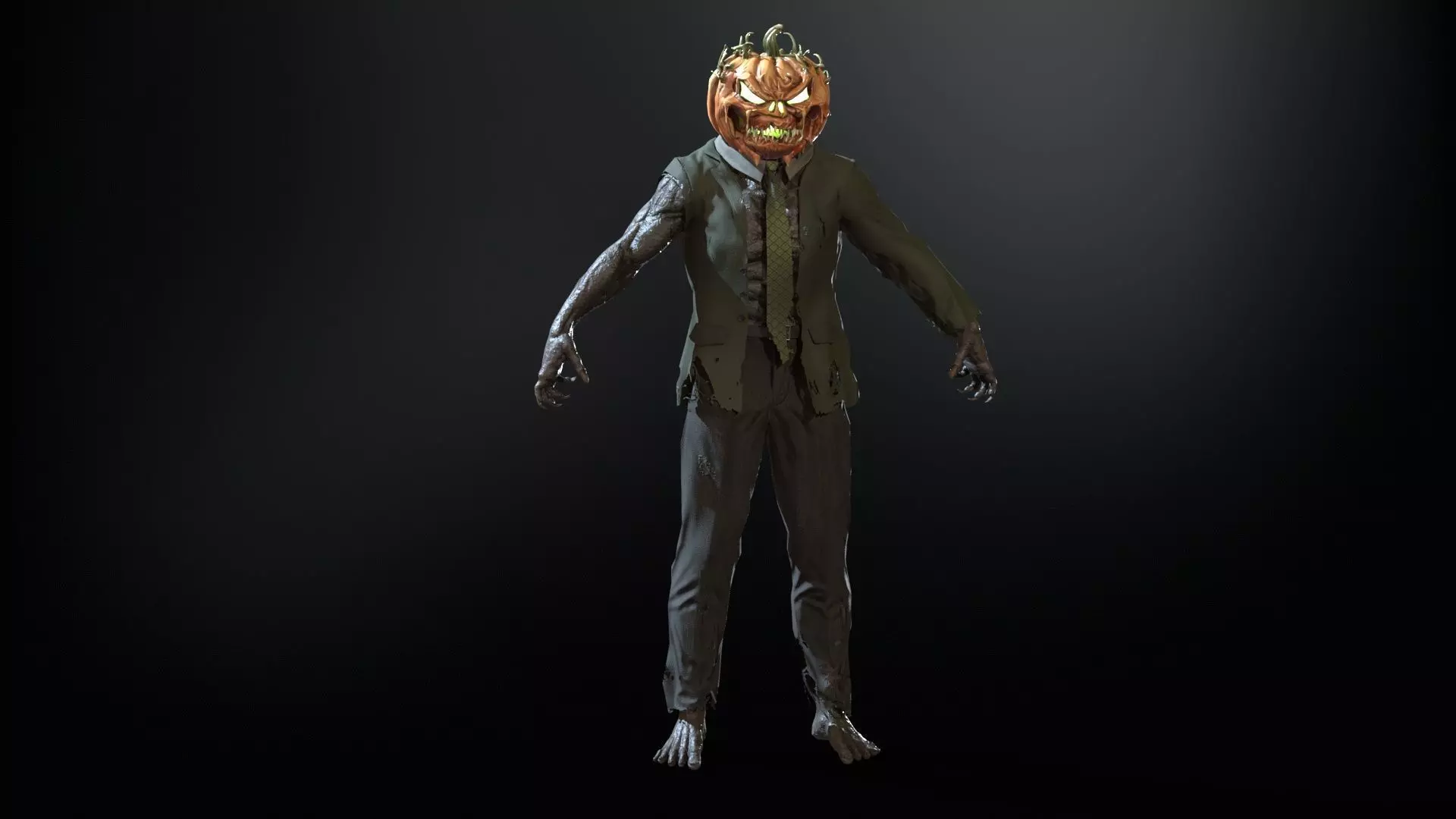 HallowMonster3 Low-poly 3D model_26