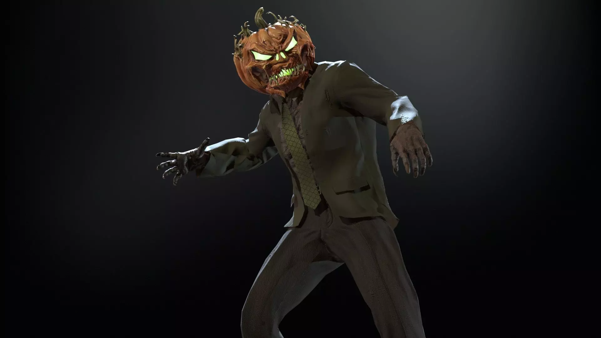HallowMonster3 Low-poly 3D model_10