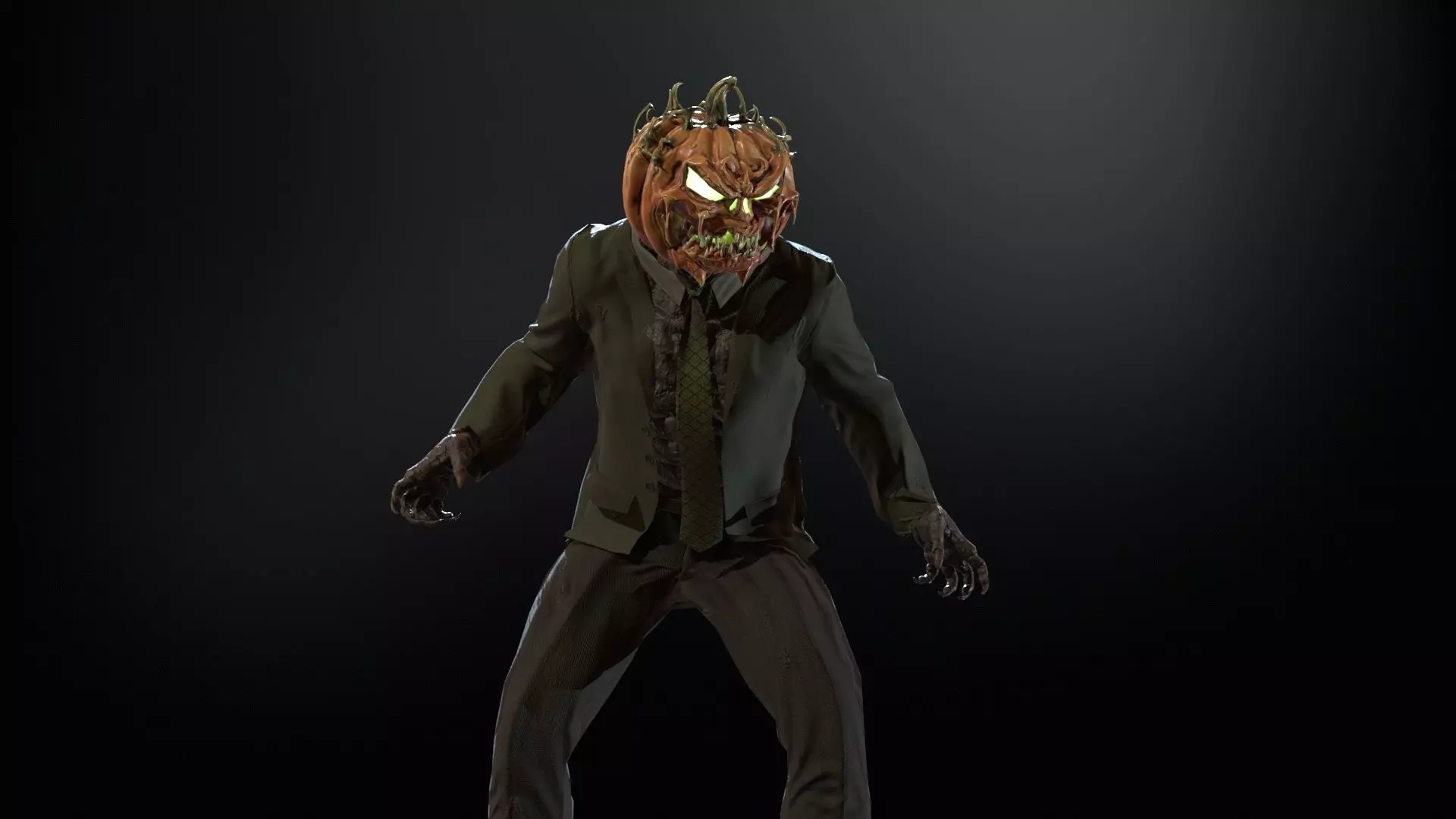 HallowMonster3 Low-poly 3D model_14