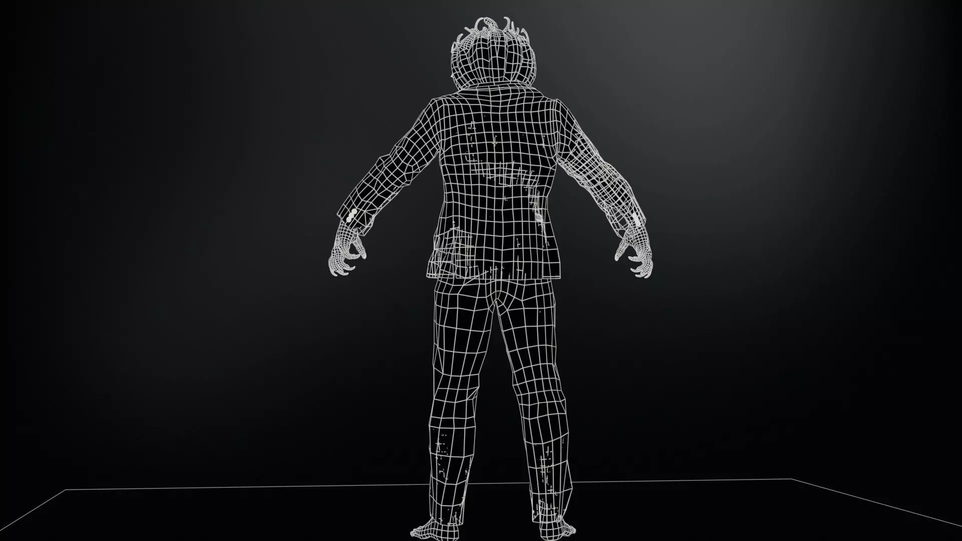 HallowMonster3 Low-poly 3D model_13