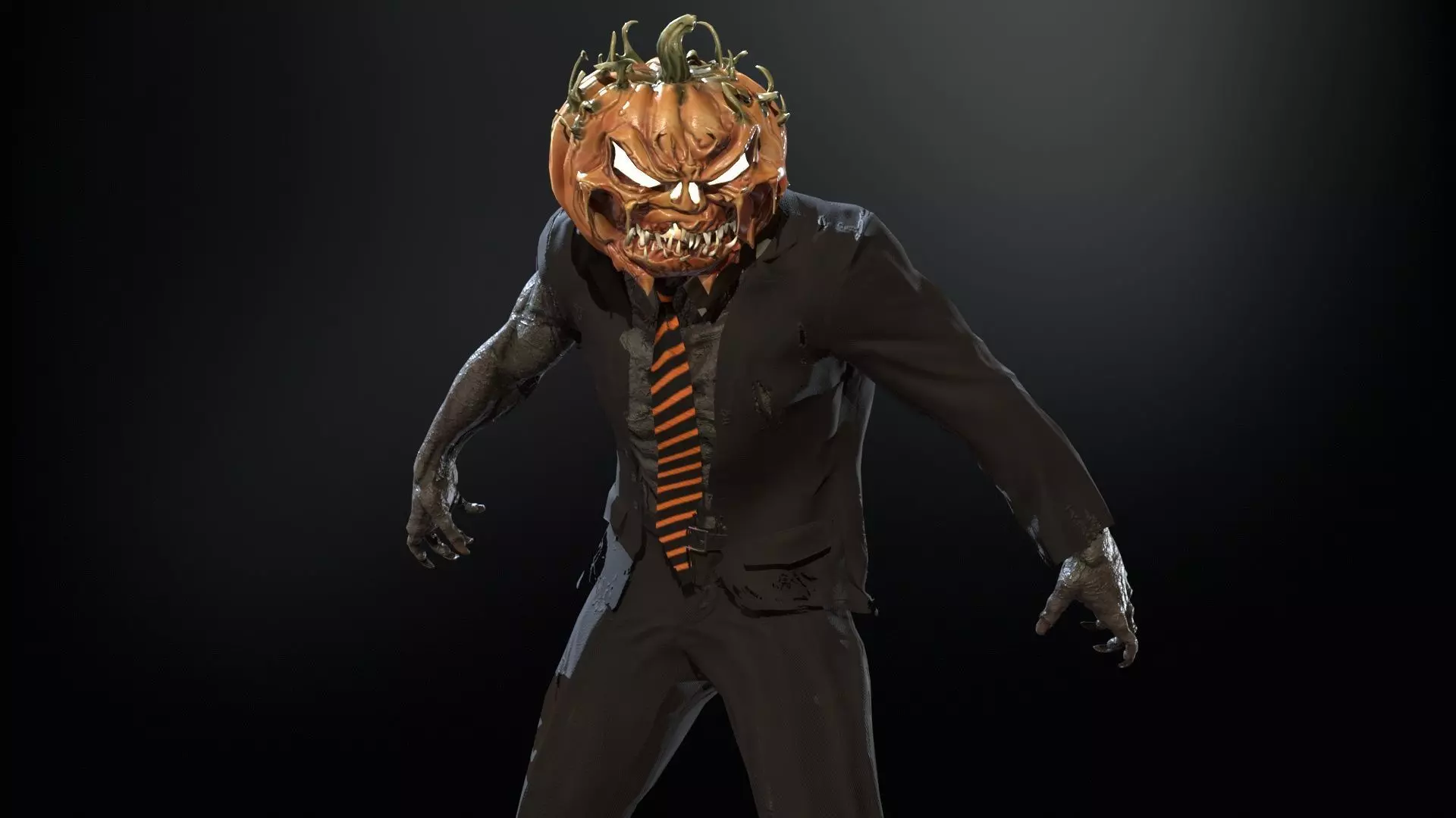 HallowMonster3 Low-poly 3D model_17