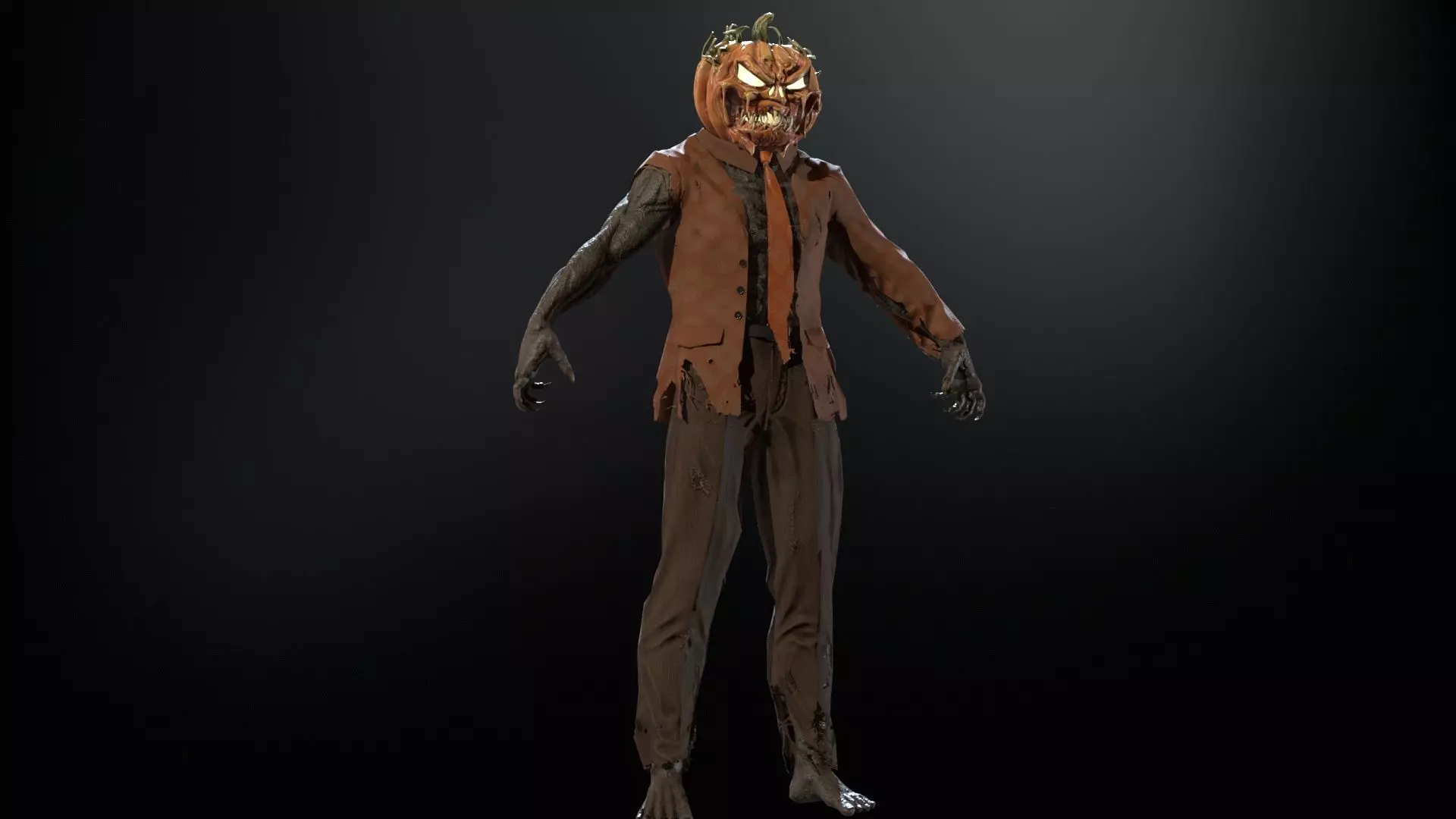 HallowMonster3 Low-poly 3D model_11