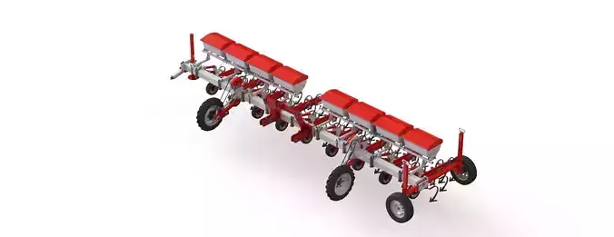 WG 0002 - Inter-row cultivator with dry fertilizer 600 3D model