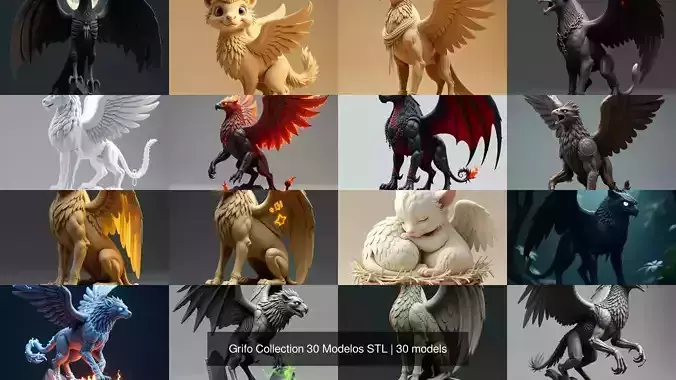 Grifo Collection 30 Modelos STL