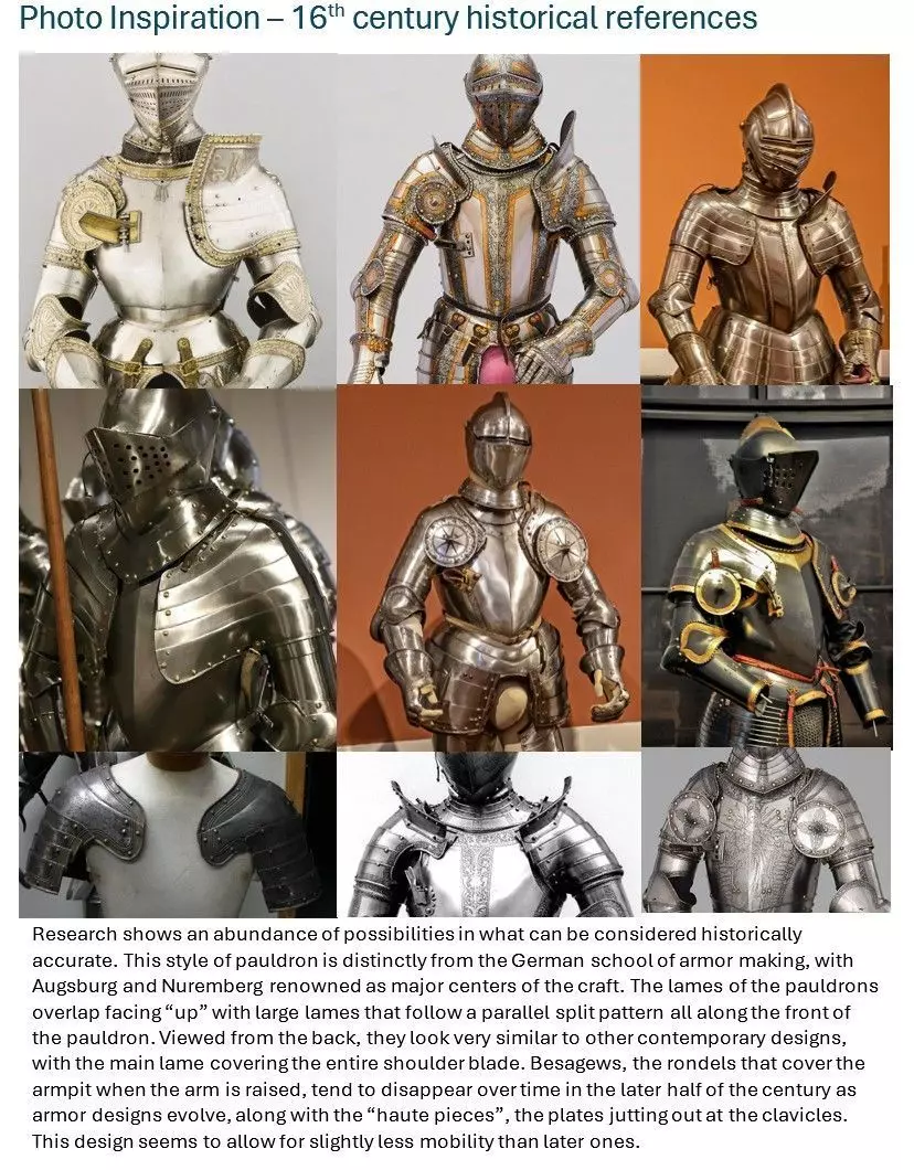 Nuremberg Pauldrons Shoulder Armor 3D print model_5