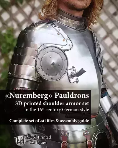 Nuremberg Pauldrons Shoulder Armor