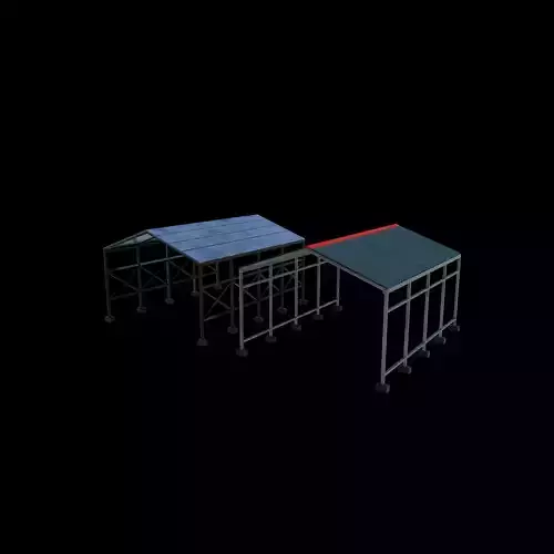 Industrial roof 3D model