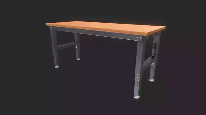 Workshop Table 3D Model - Game-Ready Low-poly 3D model Workshop Table 3D Model - Game-Ready Low-poly 3D model