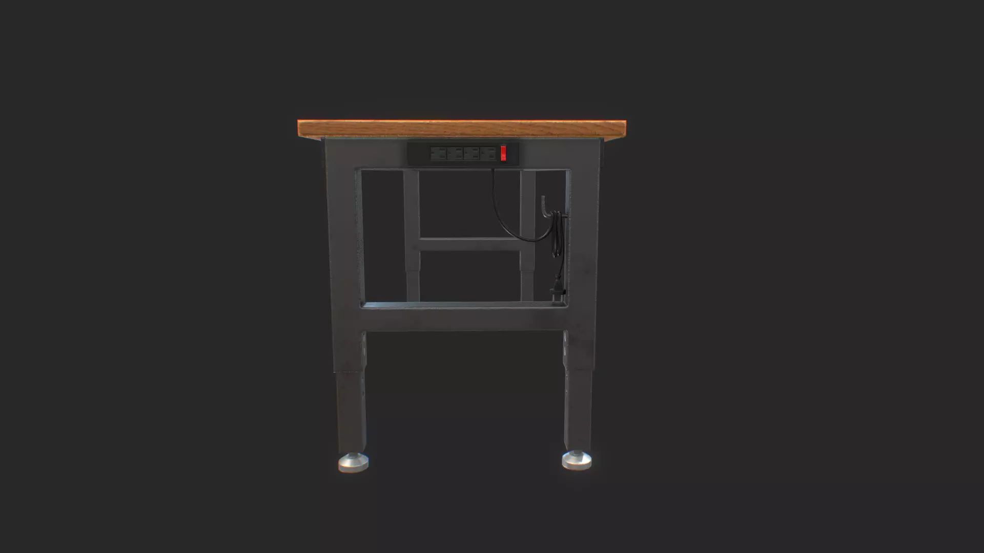 Workshop Table 3D Model - Game-Ready Low-poly 3D model_4