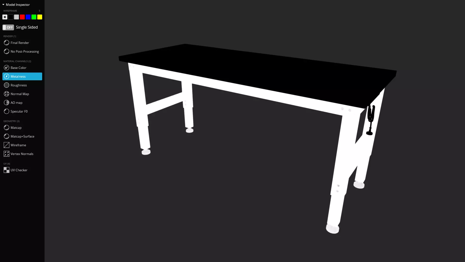 Workshop Table 3D Model - Game-Ready Low-poly 3D model_6