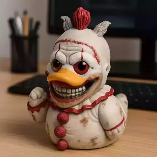 Rubber Duck - Twisty the Clown horrified - 3D print