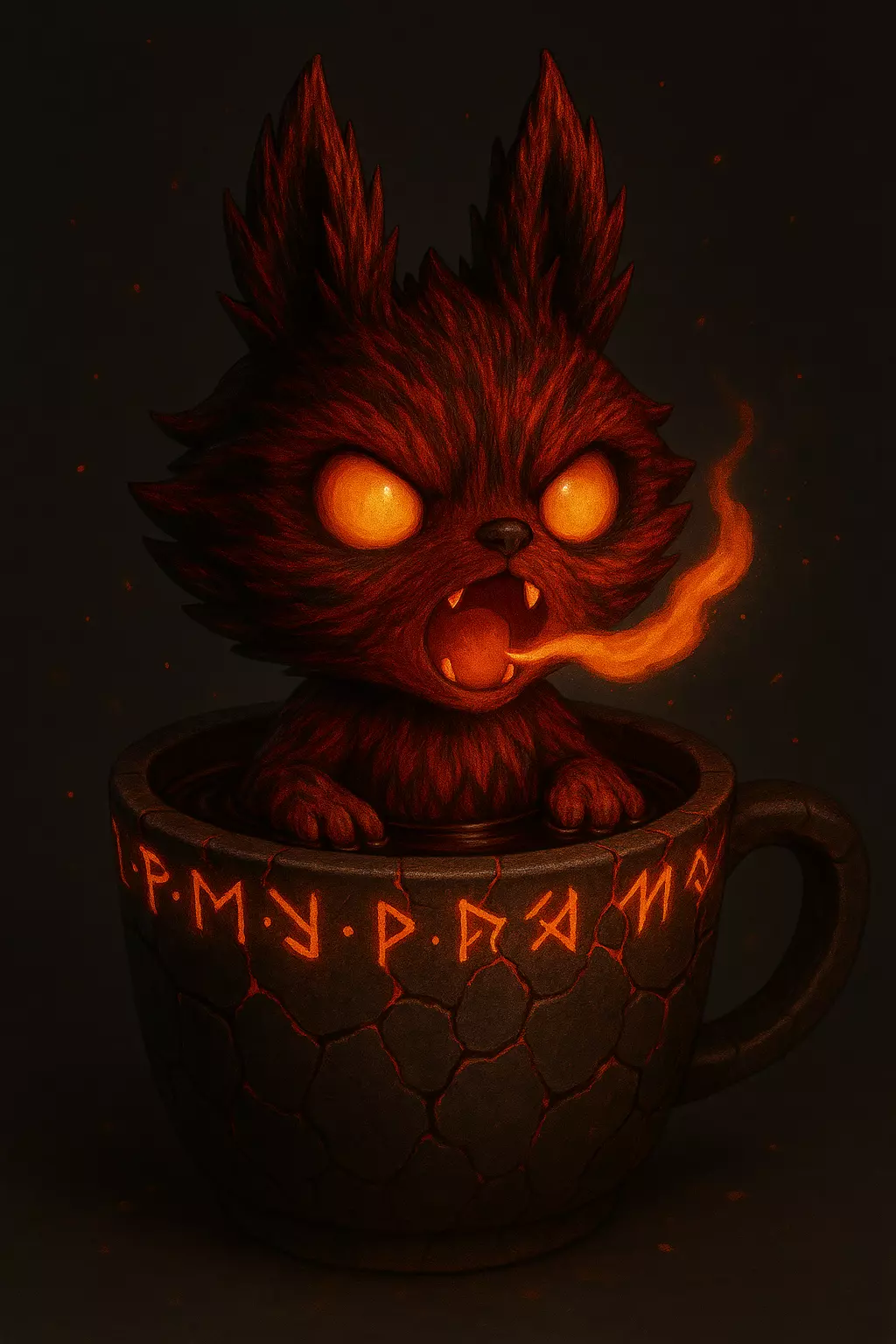 Labubu Ember Howl fant ART 7 3D print model