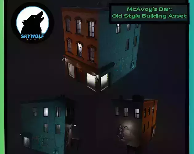 McAvoys Bar - Urban Old Style Building Asset