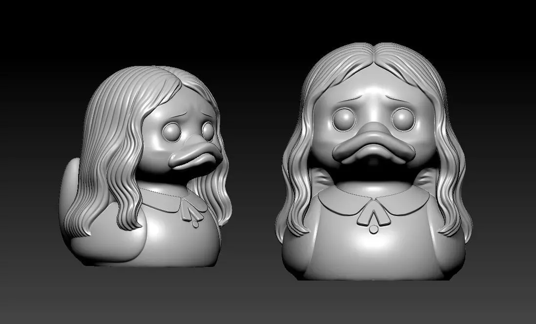 Rubber Duck - Pale girl Horror house - 3D print 3D print model_3