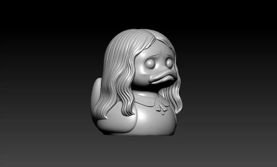 Rubber Duck - Pale girl Horror house - 3D print 3D print model_1