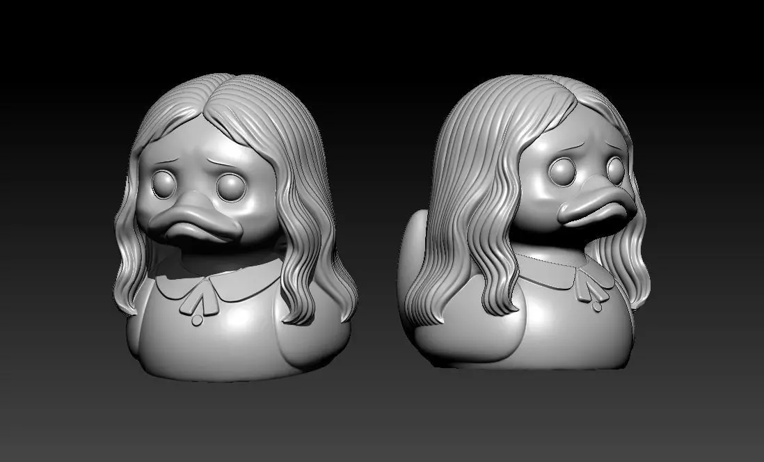 Rubber Duck - Pale girl Horror house - 3D print 3D print model_2