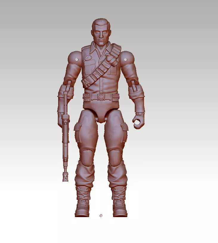 Duke GI Joe 13cm Action Figure 3D print model