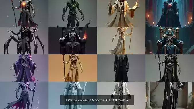Lich Collection 30 Modelos STL