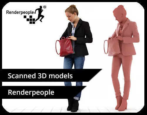 Petra 0164 Woman Searching Her Bag 3D model_0