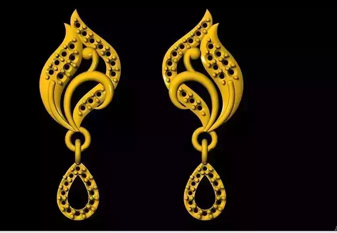 stud earrings 3dm file