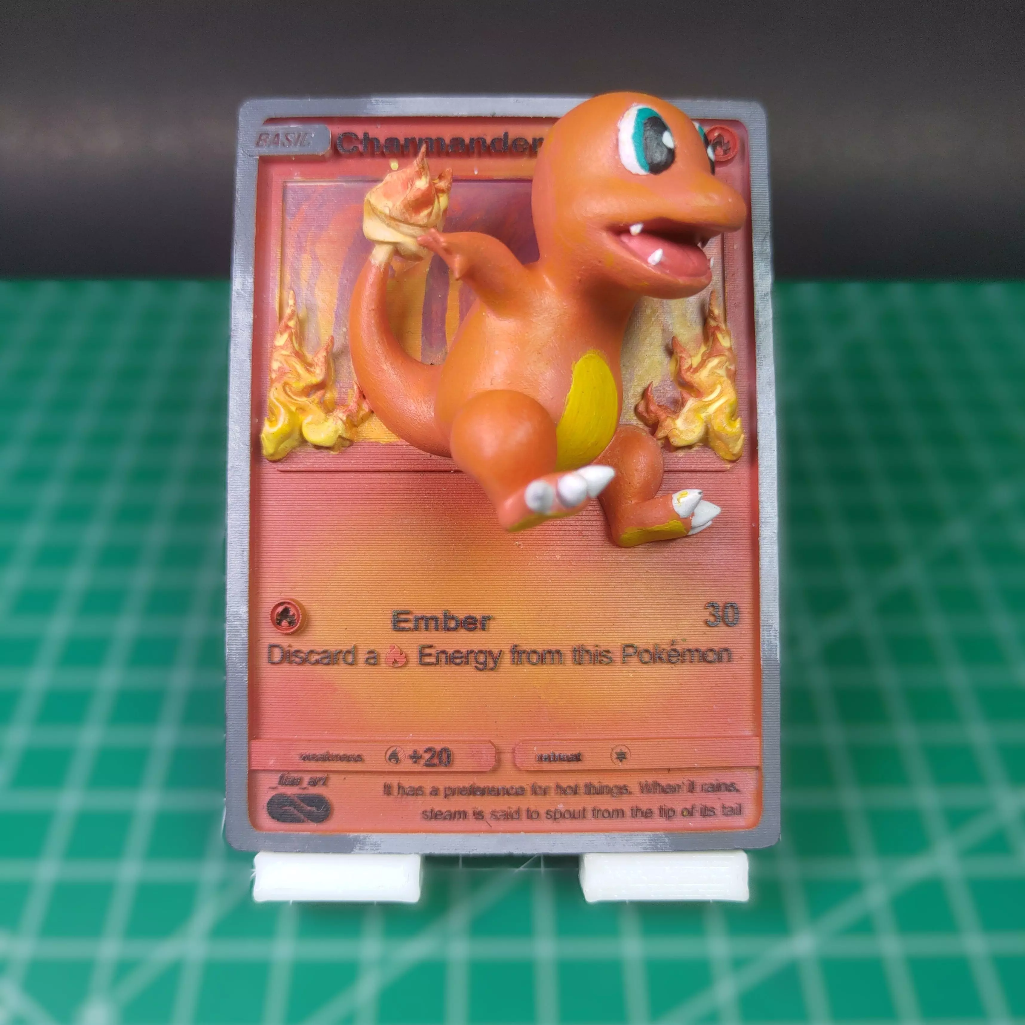 Charmander Pokemon Card 3D 3D print model_0