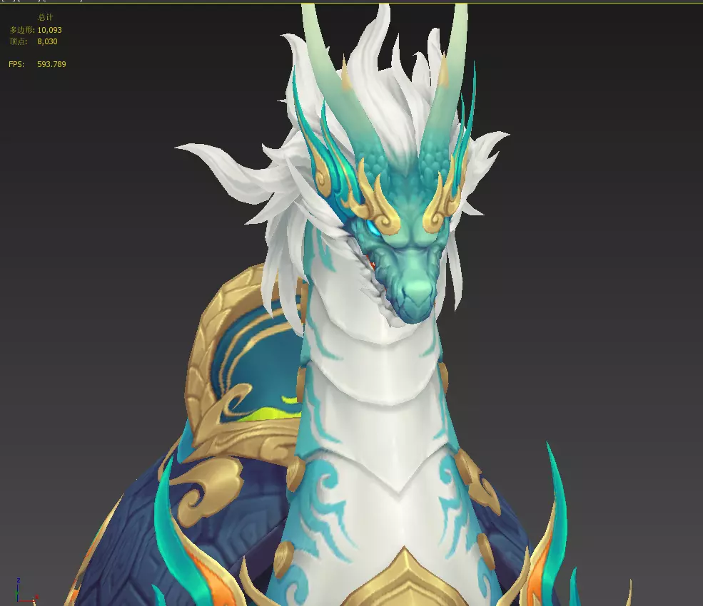 Divine turtle  Xuanwu Low-poly 3D model_14