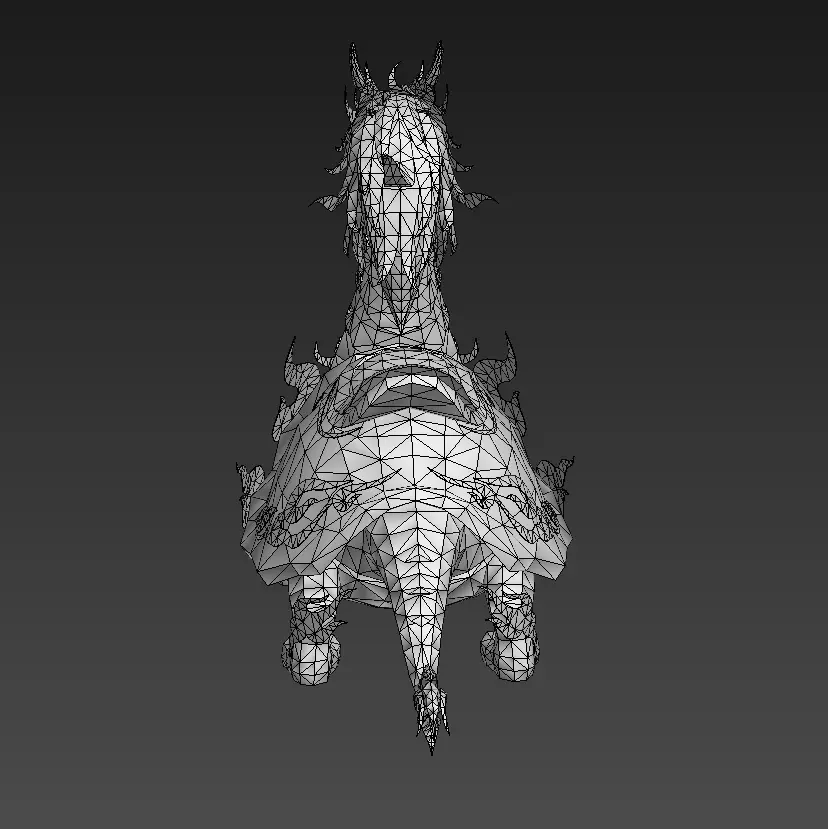 Divine turtle  Xuanwu Low-poly 3D model_22
