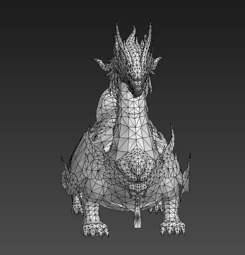 Divine turtle  Xuanwu Low-poly 3D model_19