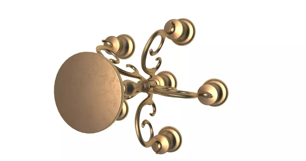 Antique candlestick collection 3D model_8