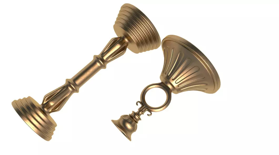 Antique candlestick collection 3D model_12