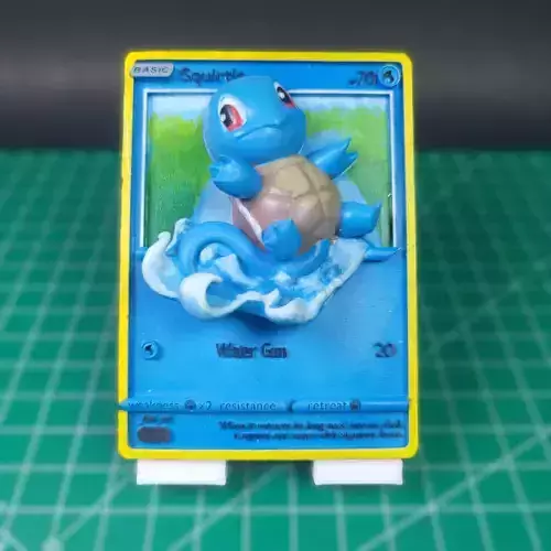 Squirtle Pokemon Card 3D