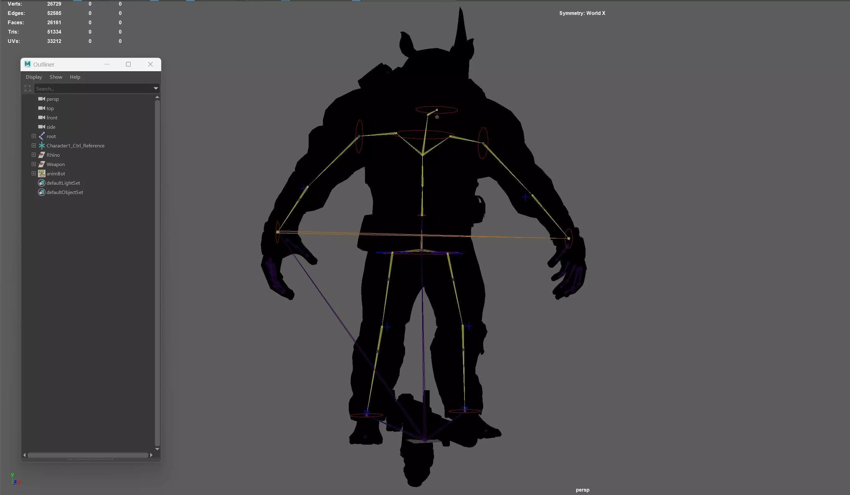 Rhino Soldier Low-poly 3D model_33