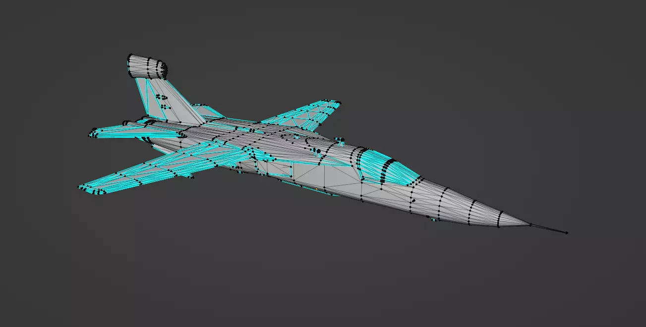 Fighter Jet Flying In Sky Plane V08 Low Poly 3D Model Low-poly 3D model_13