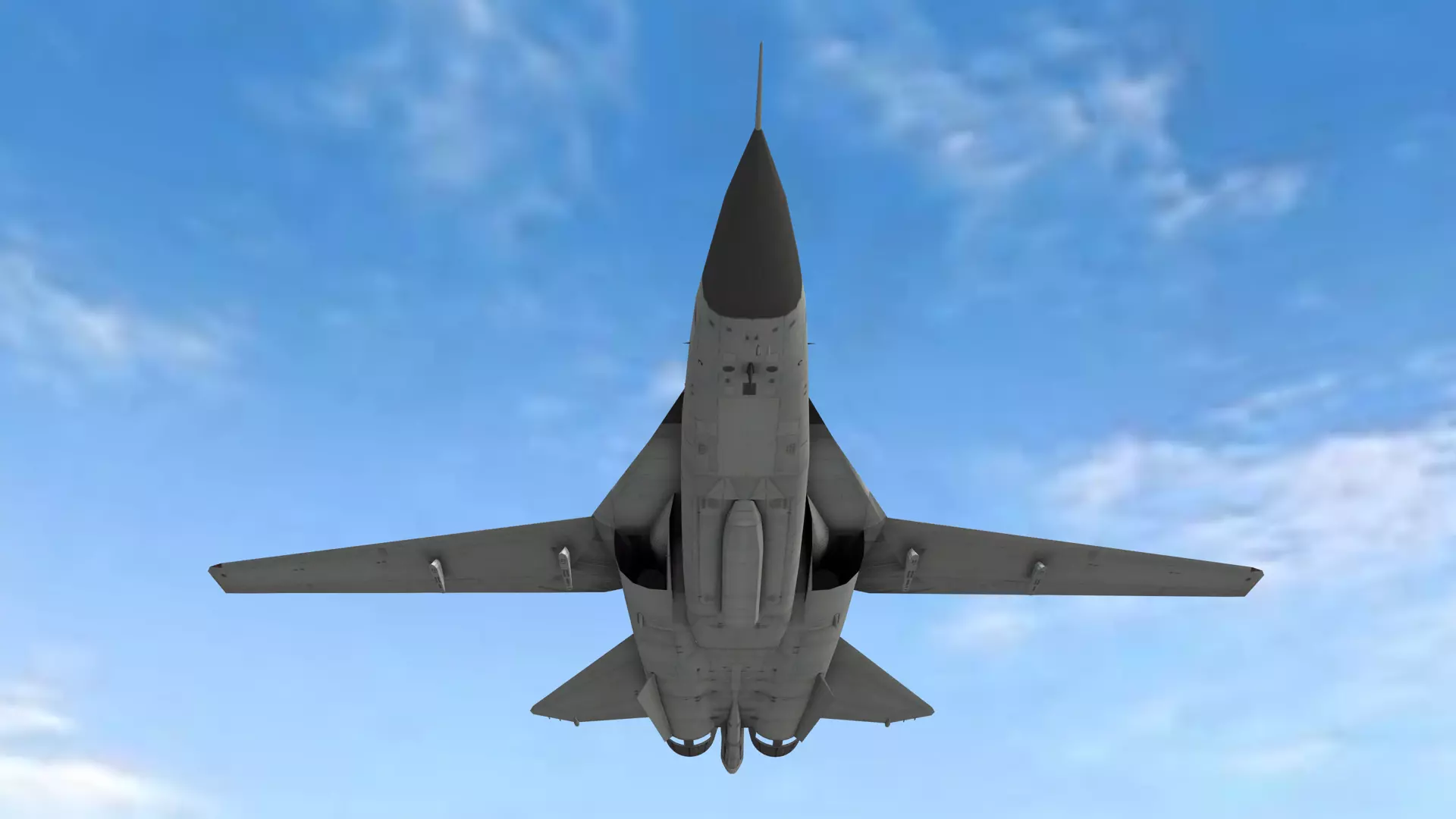 Fighter Jet Flying In Sky Plane V08 Low Poly 3D Model Low-poly 3D model_6